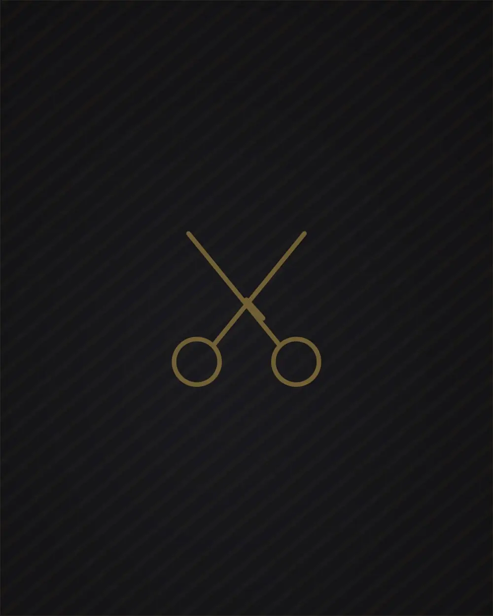 Corte social masculino com risco lateral